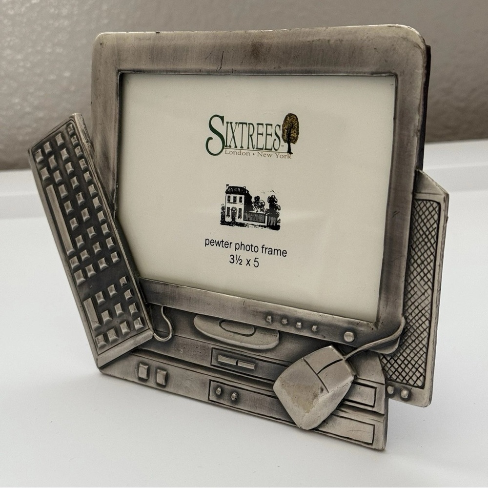 Six Trees Computer Screen Keyboard Pewter Photo Frame - Picture 4 of 6